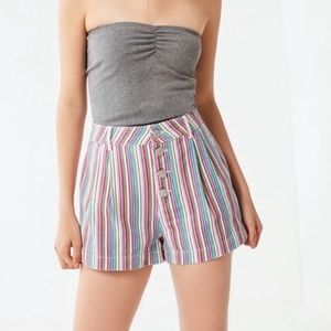 Urban Outfitters BDG Stripe High Rise Shorts